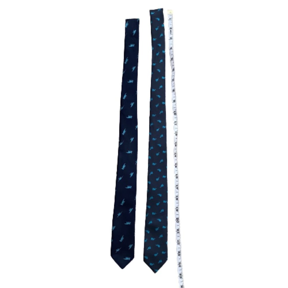 2 kids neckties whale & dinosaur - Picture 2 of 4